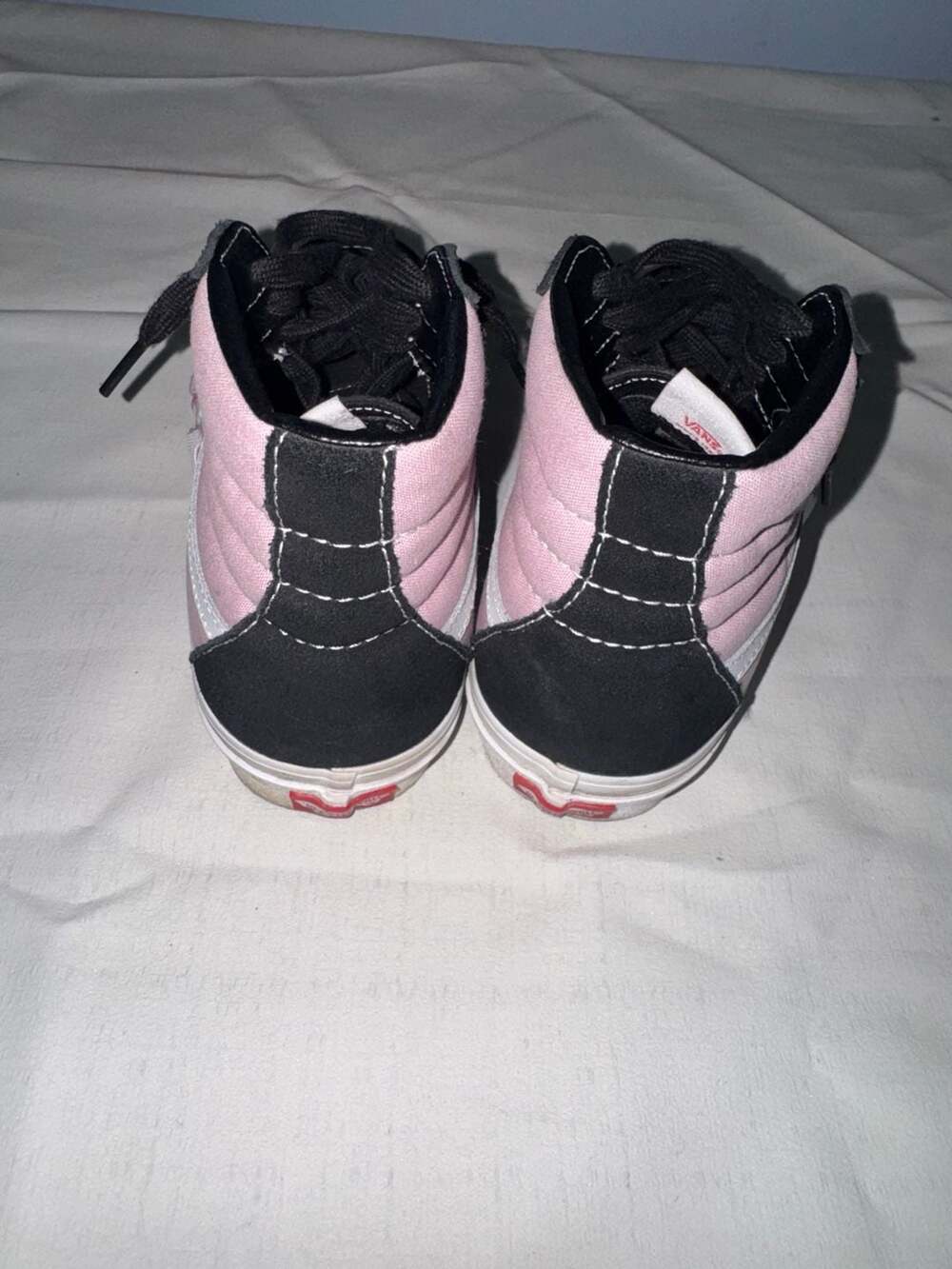 Vans Sk8-Hi Flame Lilac Black Pink High Top Sneakers Men's 6.5 / Women's 8 - Picture 4 of 6